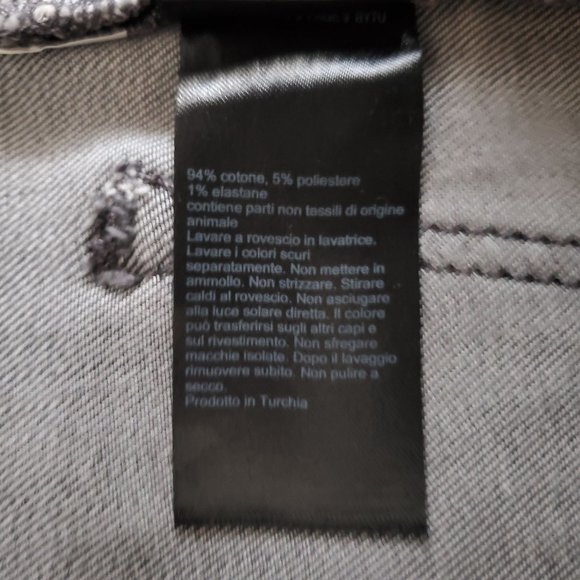 All Saints Women's MAST Skinny Denim Jeans Washed Gray Size W29 - Picture 16 of 16